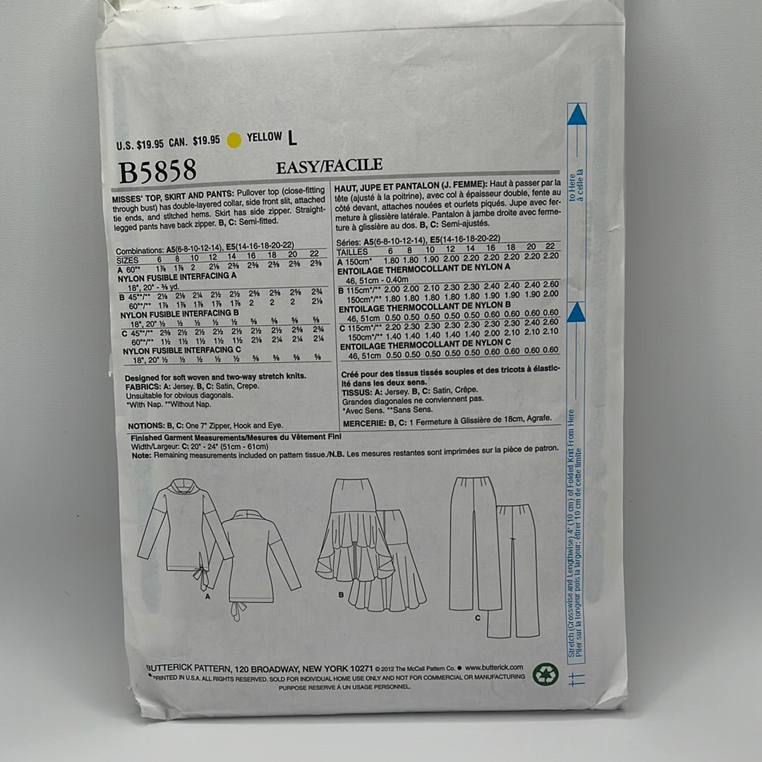 Butterick 5858